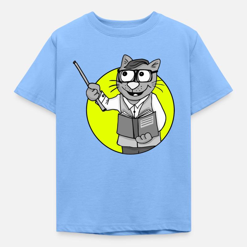 Beruf Lehrer Retro - Kinder T-Shirt - Himmelblau