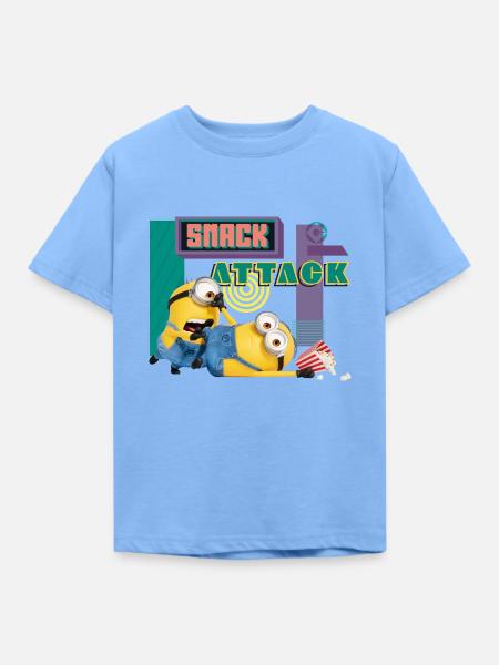 Minions Snack Attack - Kinder T-Shirt - Himmelblau