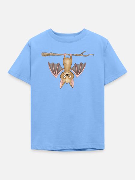 süße Fledermaus - Kinder T-Shirt - Himmelblau