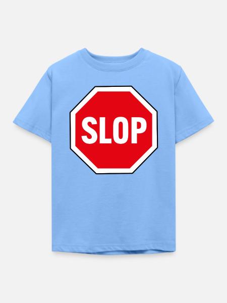 STOP the SLOP - Kinder T-Shirt - Himmelblau