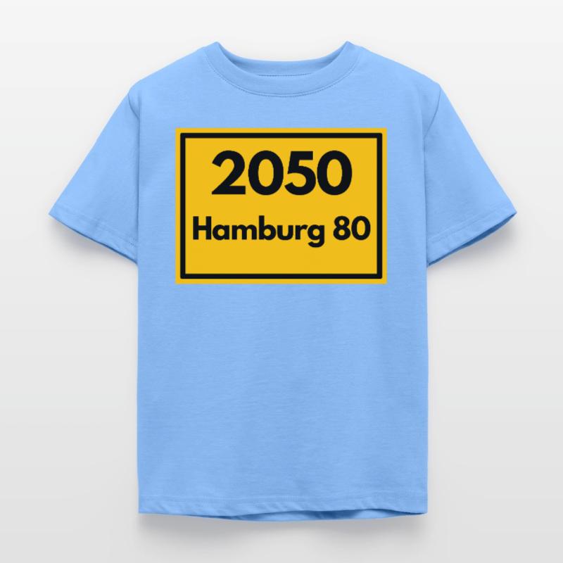 OLD POSTCODE POSTCODE RETRO 2050 HAMBURG 80 - ELBE Kids' T-Shirt