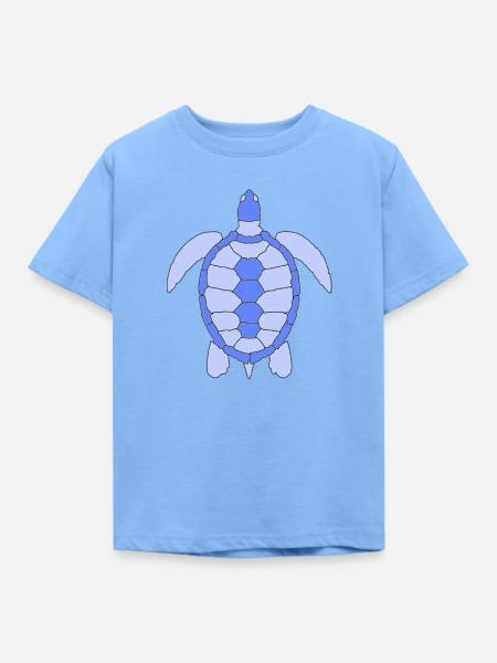 TURTLE - Kinder T-Shirt - Himmelblau