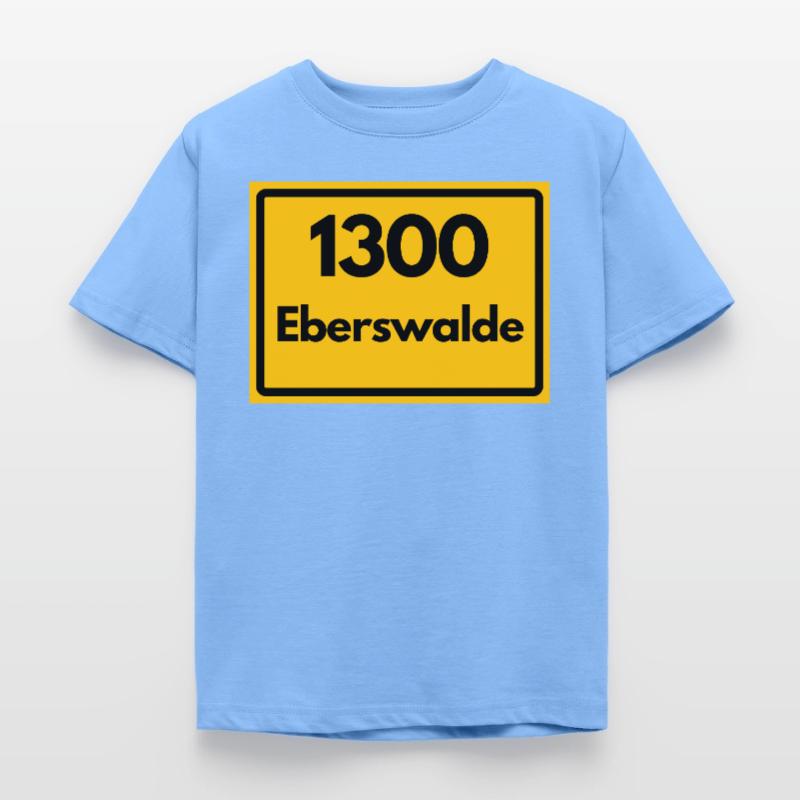 OLD POSTCODE ZIP CODE RETRO 1300 EBERSWALDE HEIMAT Kids' T-Shirt