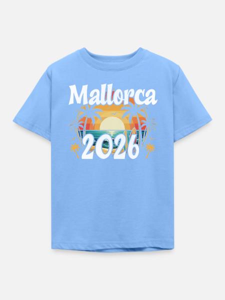Mallorca 2026 - Kinder T-Shirt - Himmelblau