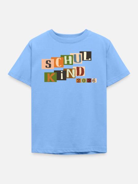 Schulkind  - Kinder T-Shirt - Himmelblau