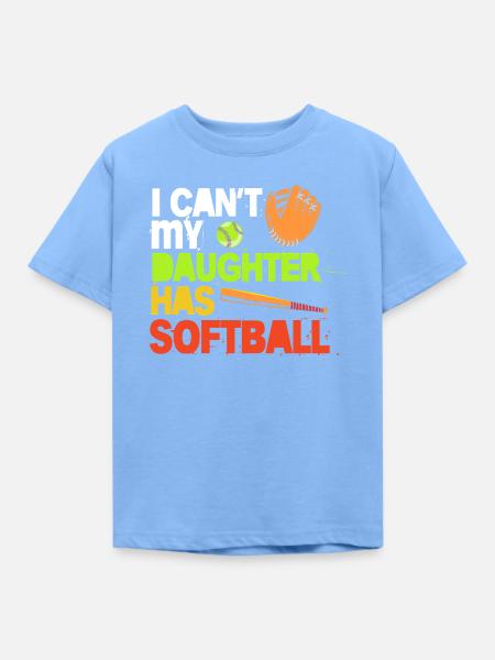 Softball Mutter Softball Mama - Kinder T-Shirt - Himmelblau