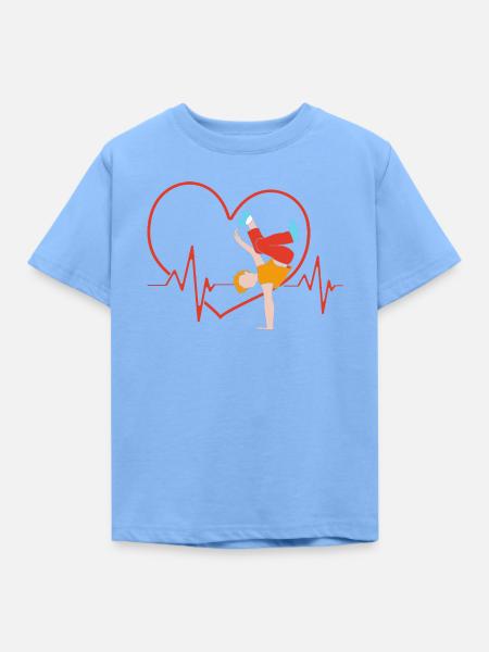 Breakdance - Kinder T-Shirt - Himmelblau