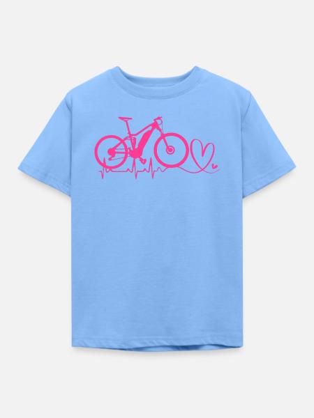 E-Bike EBike E Bike - Kinder T-Shirt - Himmelblau
