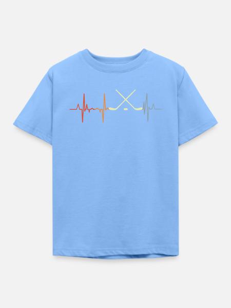 Herzlinie Eishockey - Kinder T-Shirt - Himmelblau