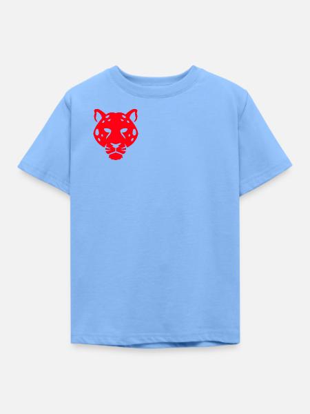 Panther Head Digitale Kunst - Kinder T-Shirt - Himmelblau