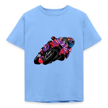 Moto Racing - Superbike - T-shirt Enfant - bleu ciel - Devant - AI Model Kid Male (0cm)