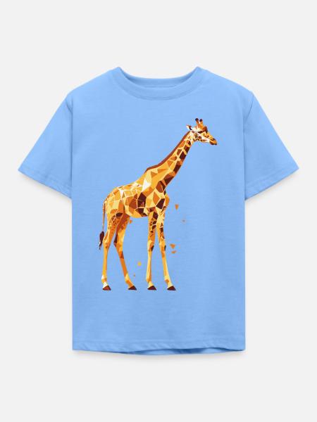 Giraffe_2 - Kinder T-Shirt - Himmelblau