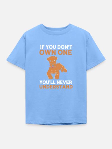 Airedale Terrier - Kinder T-Shirt - Himmelblau