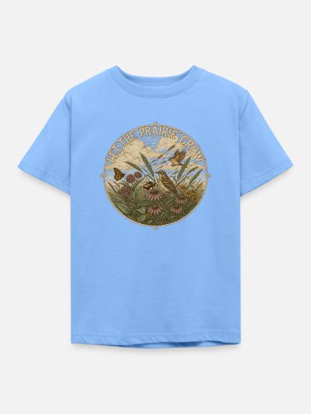 Let The Prairie Grow Native Prairie - Kinder T-Shirt - Himmelblau