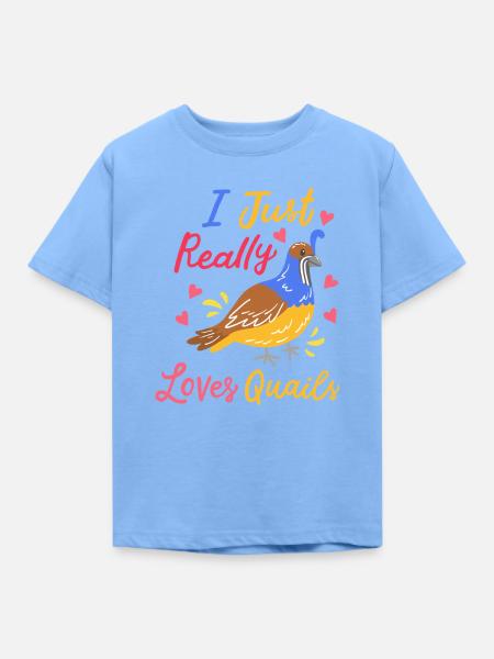 Wachtel Spruch Humor - Kinder T-Shirt - Himmelblau