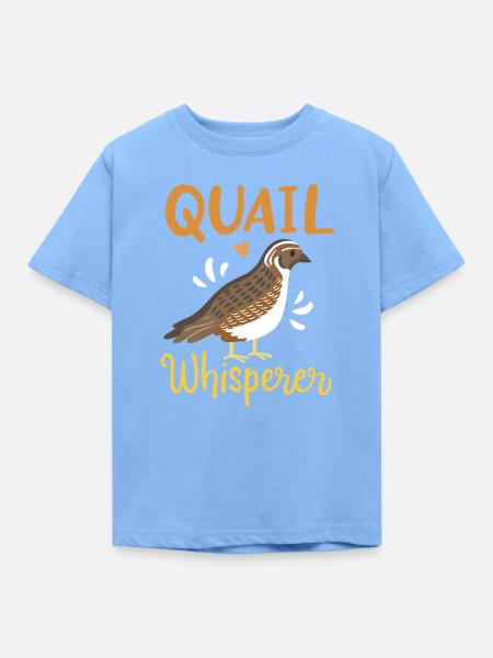 Wachtel Flüsterer - Kinder T-Shirt - Himmelblau