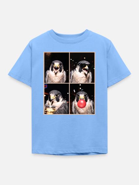Falken Falke - Kinder T-Shirt - Himmelblau