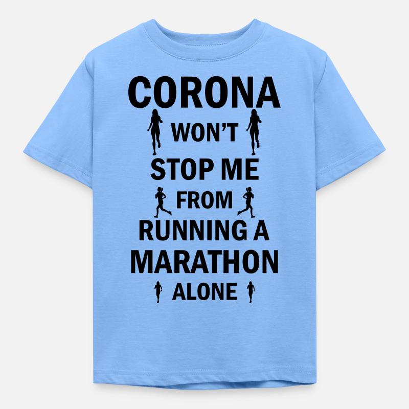 Marathon Running Jogging - Kinder T-Shirt - Himmelblau