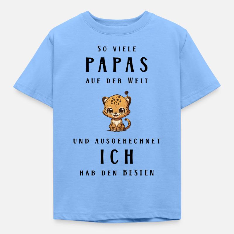 Bester Papa - Kinder T-Shirt - Himmelblau