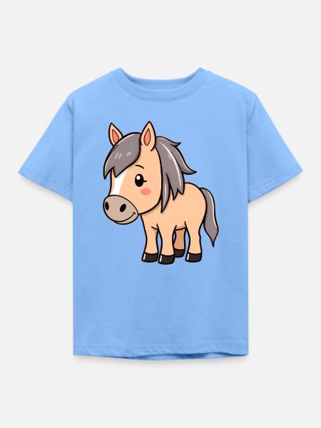 Islandpferd Isländer Pferd - Kinder T-Shirt - Himmelblau