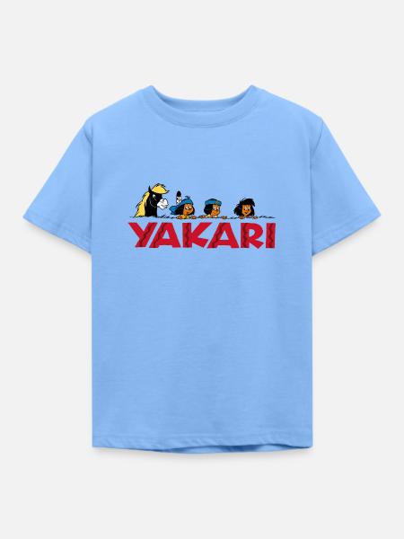 Yakari auf der Pirsch - Kinder T-Shirt - Himmelblau