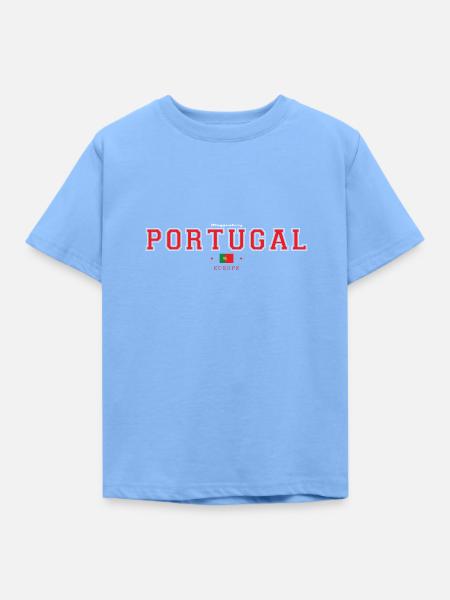Portugal - Kinder T-Shirt - Himmelblau