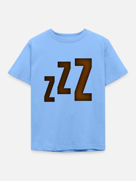 Smiley Sleeping 'ZZZ' - Kinder T-Shirt - Himmelblau