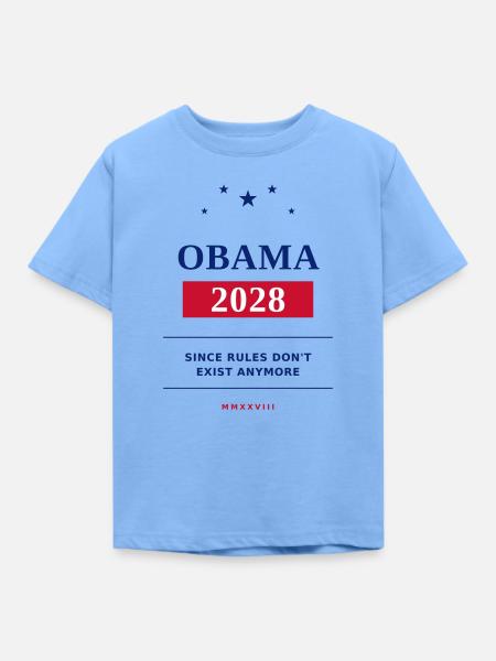 Wahljahr 2028 Satire Textdruck - Kinder T-Shirt - Himmelblau