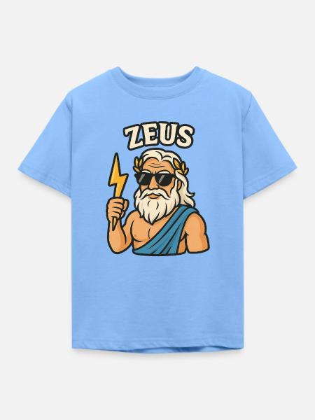 Zeus - Kinder T-Shirt - Himmelblau