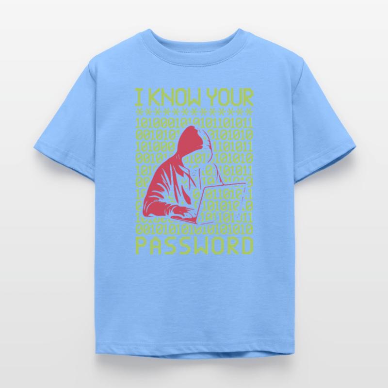 Hacker Hacker Programmeur Linux Password Hacker T-shirt Enfant