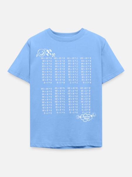 Einmaleins auf dem Kopf gestellt - Kinder T-Shirt - Himmelblau