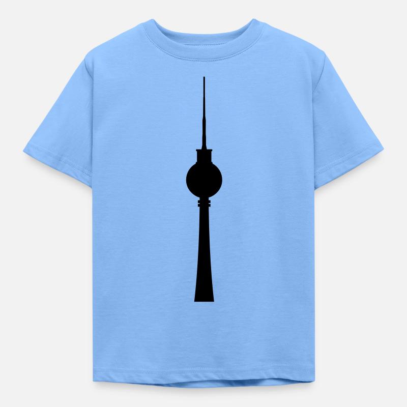 Fernsehturm - Kinder T-Shirt - Himmelblau