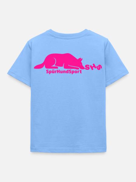 SHS Logo pink - Kinder T-Shirt - Himmelblau