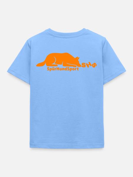 SHS Logo orange - Kinder T-Shirt - Himmelblau