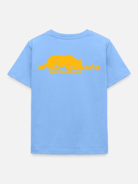 SHS Logo gold - Kinder T-Shirt - Himmelblau