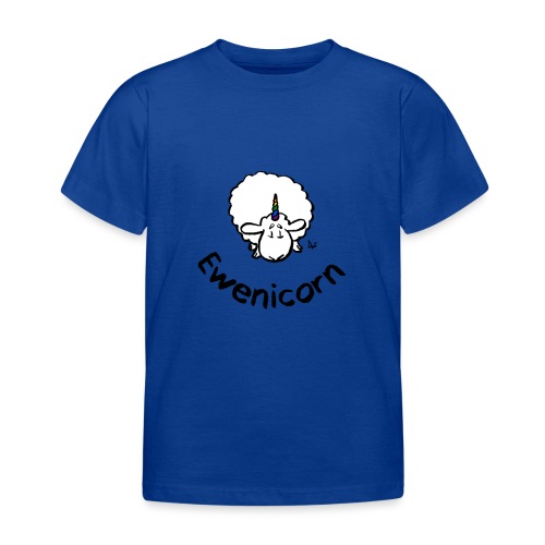Ewenicorn - det är ett regnbågens enhörningsfår! (Text) - T-shirt barn