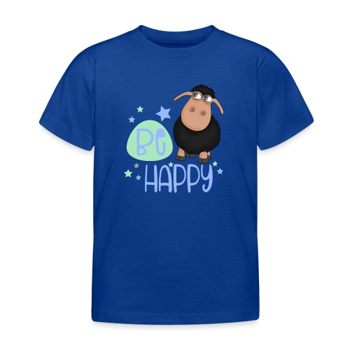 Schwarzes Schaf - Be happy Schaf - Glücksbringer - Kinder T-Shirt
