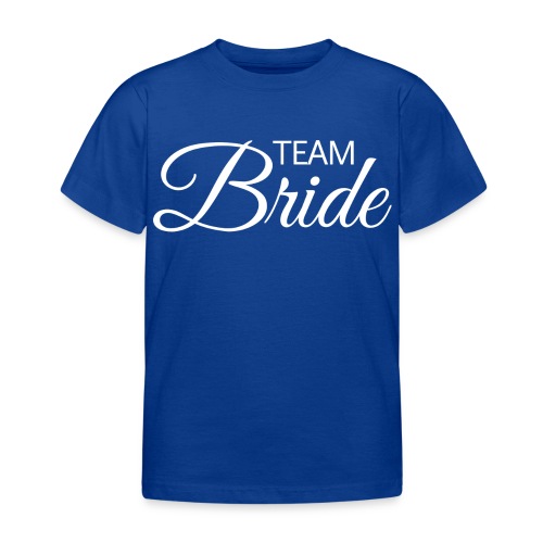 Team Bride - weisse Schrift - Kinder T-Shirt