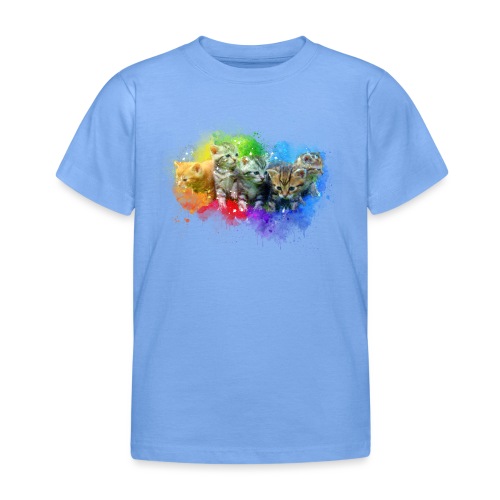 Chatons peinture arc-en-ciel -by- Wyll Fryd - T-shirt Enfant
