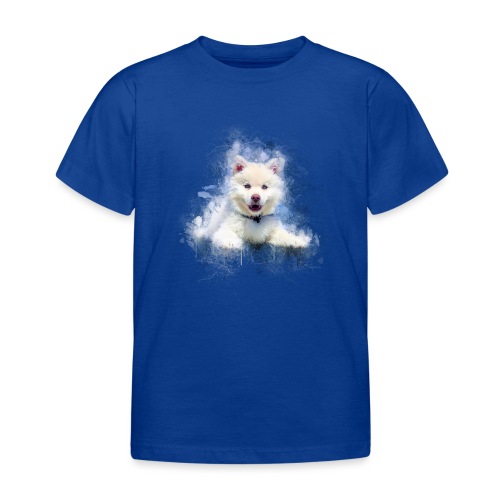 Siberian Husky White Lindo Cachorro -por- Wyll-Fryd - Camiseta niño