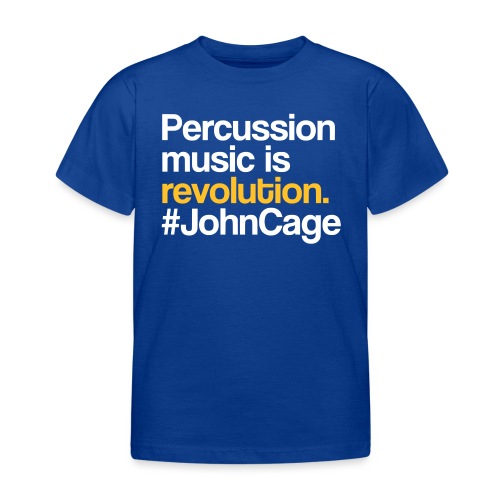 John Cage - Percussion Music (Schlagzeug Motiv) - Kinder T-Shirt