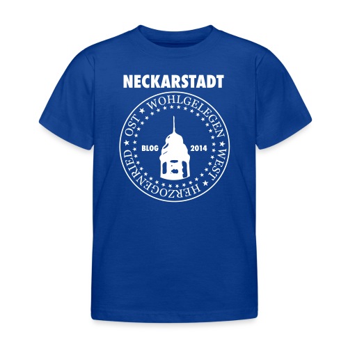 Neckarstadt – Blog seit 2014 (Logo hell) - Kinder T-Shirt
