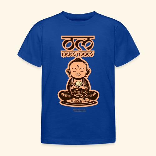 Om Nom Nom Buddha mit Keks - Kinder T-Shirt