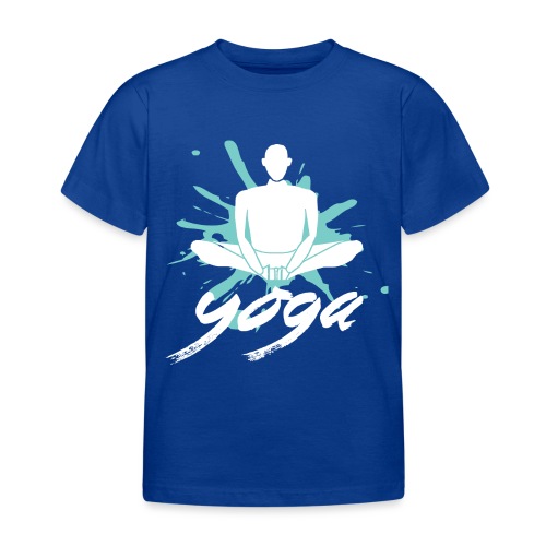 yoga blu yoga yogi namaste pace amore arte hippie - Maglietta per bambini
