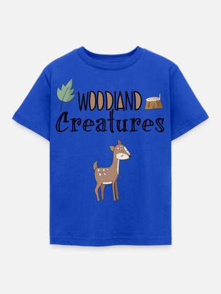 Waldbewohner - Kinder T-Shirt - Royalblau