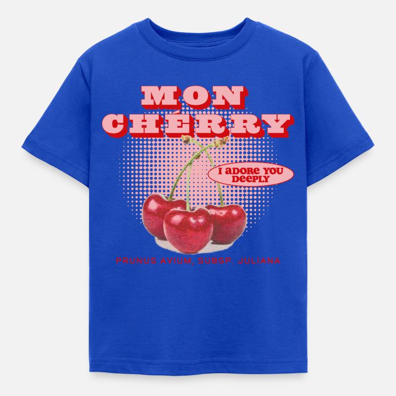 Min Cherry Love - T-skjorte for barn - kongeblå
