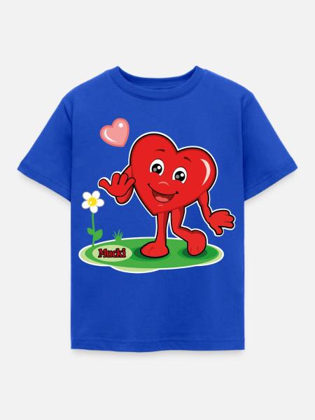 Mucki Kuss - Kinder T-Shirt - Royalblau