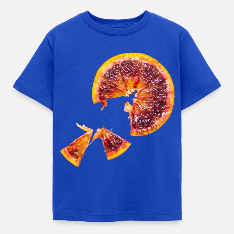 Blutorange - Kinder T-Shirt - Royalblau