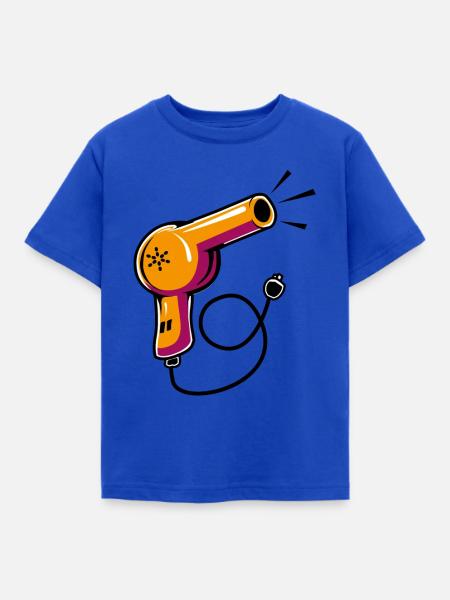 Fön - Kinder T-Shirt - Royalblau
