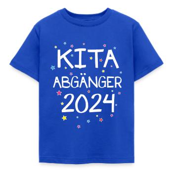 Einschulung_Kita Graduate Stars - Kids' T-Shirt - royal blue - Front - AI Model Kid Female (0cm)